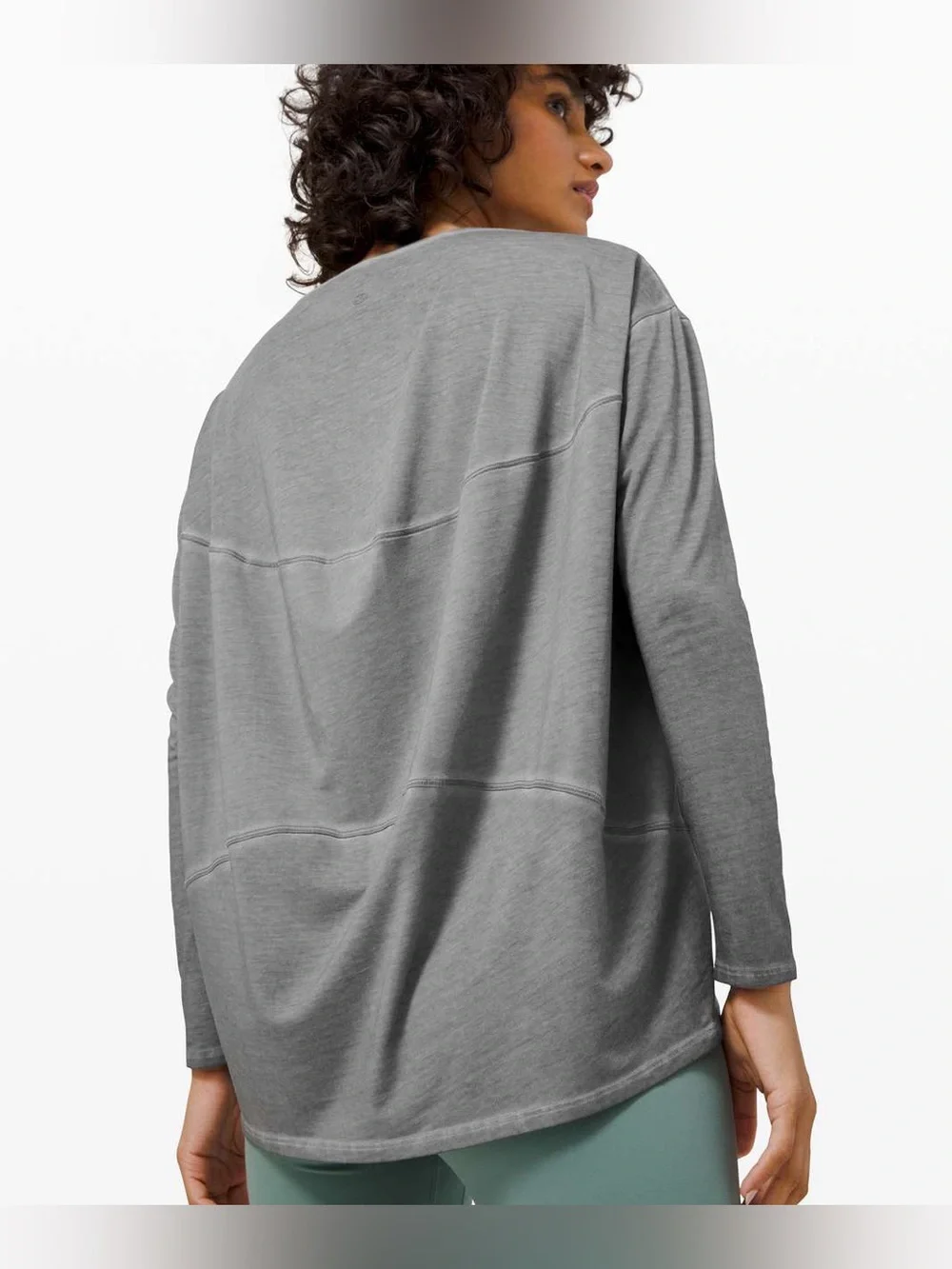Lululemon Athletica Back in Action Long Sleeve Top Workout Running Shirt
